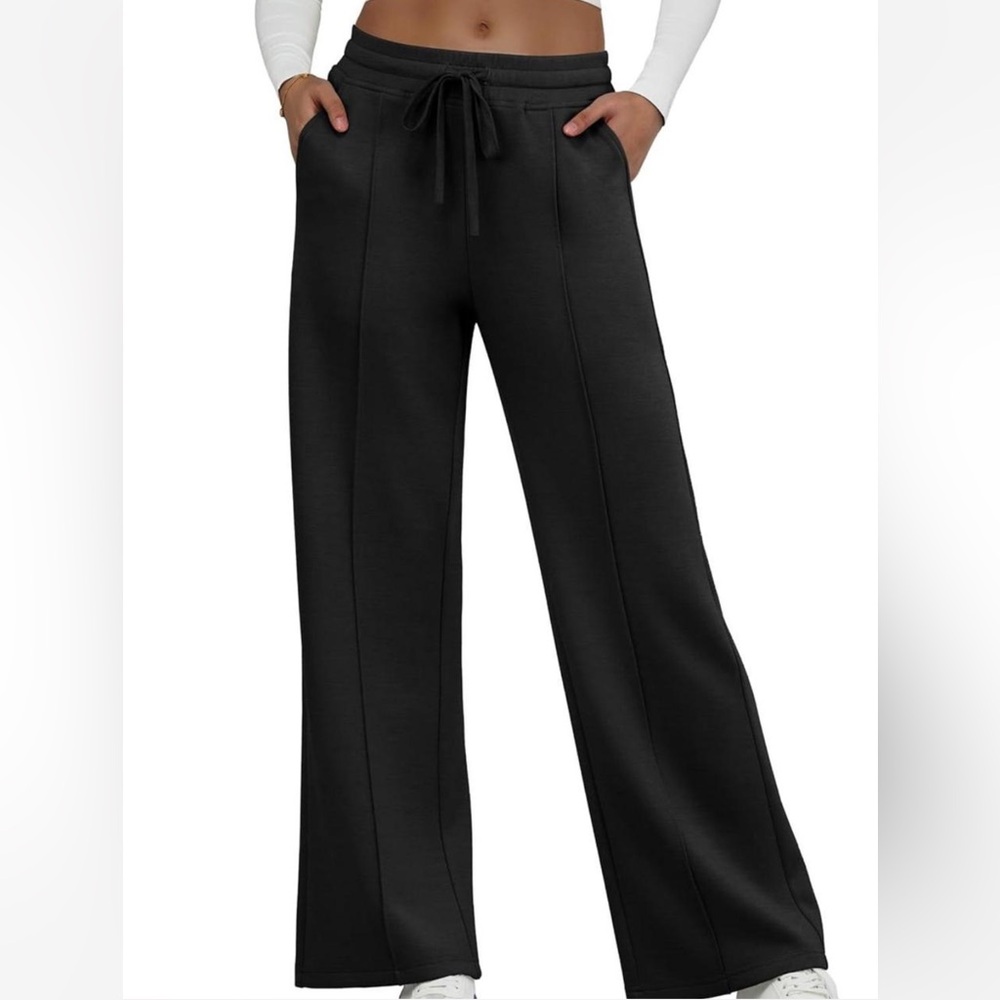 Women's Black Wide-Leg Pants